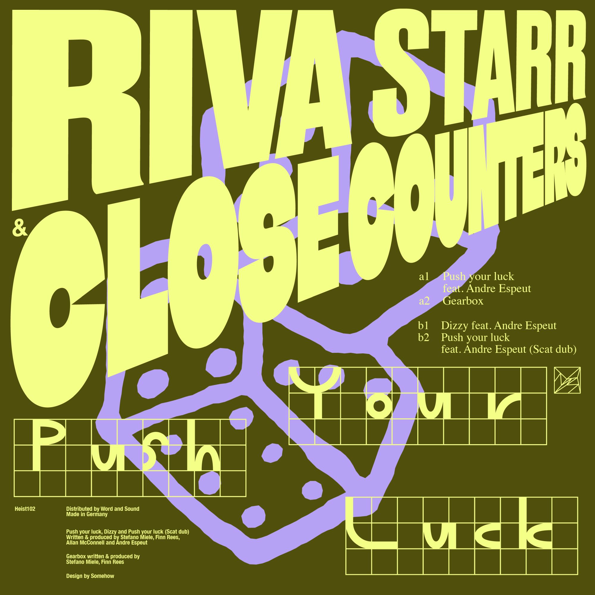 Riva Starr & Close Counters – Push your luck EP vinyl cover