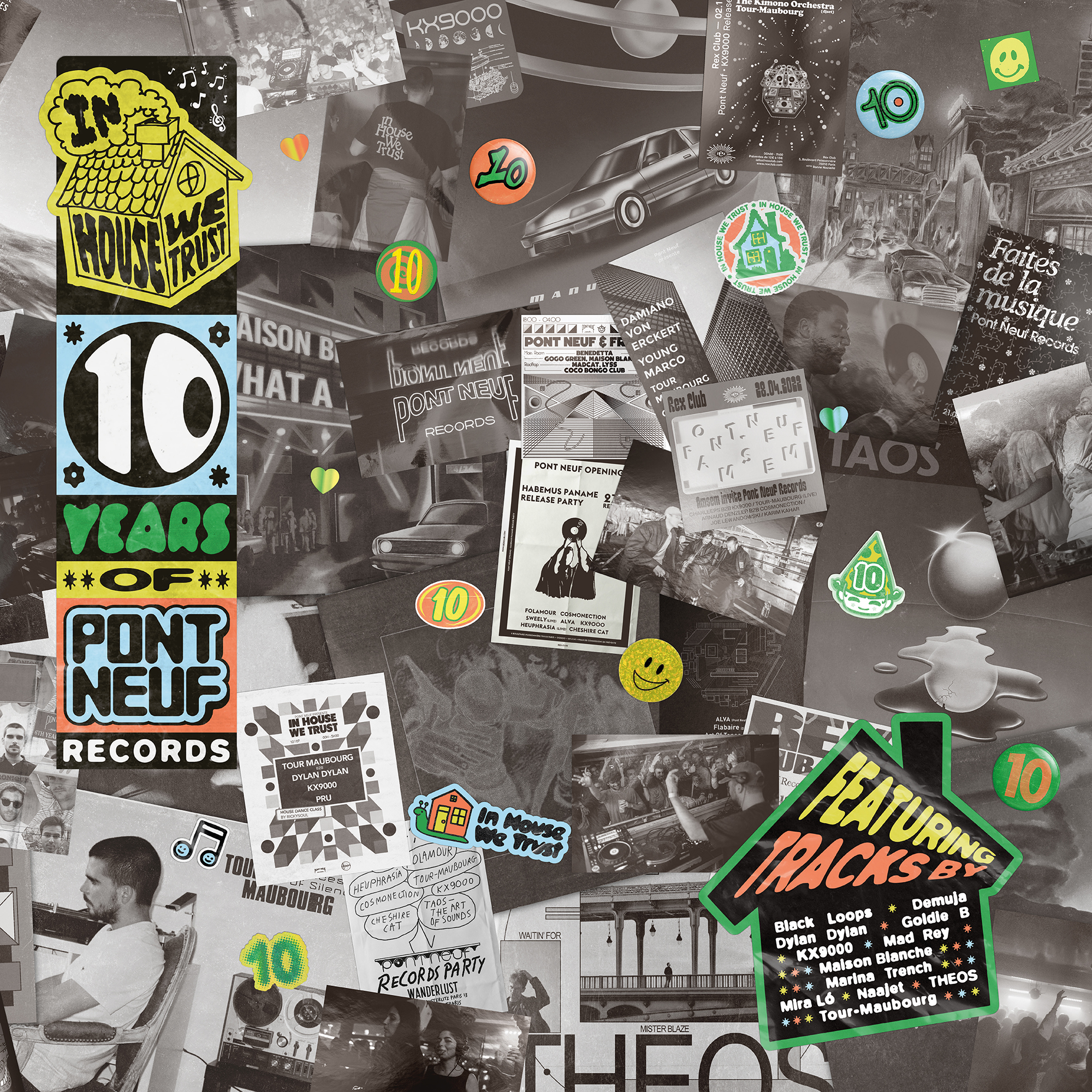 Various – Pont Neuf 10 Years - In House We Trust LP- 2x12"LP vinyl cover