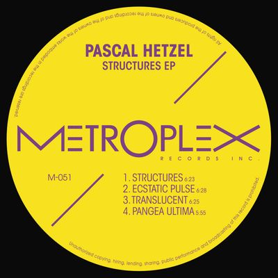 PASCAL HETZEL - STRUCTURES EP (12" Vinyl) - SoundGround музикален магазин