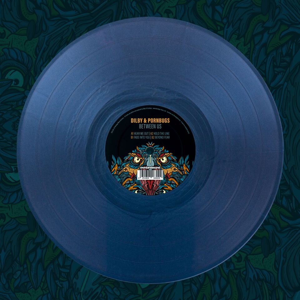Dilby & Pornbugs - Between Us (LTD PEARL-DEEP-OCEAN COLORED) (2 VINYL ONLY TRACKS/180g/ PRTD KRAFTPACK SLEEVE)