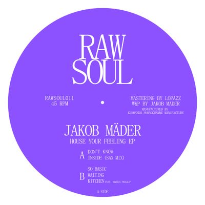 Jakob Mäder - House Your Feeling EP (12" Excl) - SoundGround музикален магазин