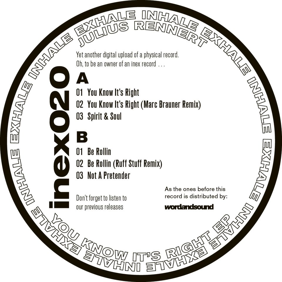 Julius Rennert - You Know It's Right EP
