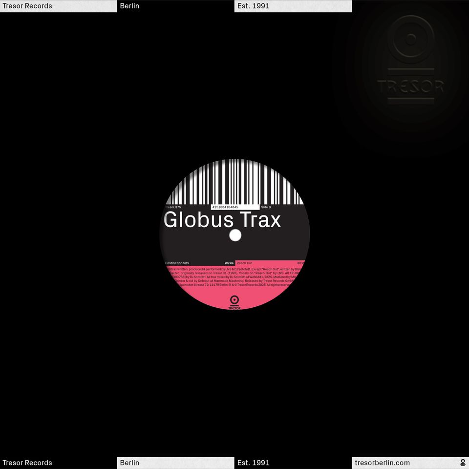 LNS & DJ Sotofett - Globus Trax (12" vinyl, generic sleeve, postcard dl card)
