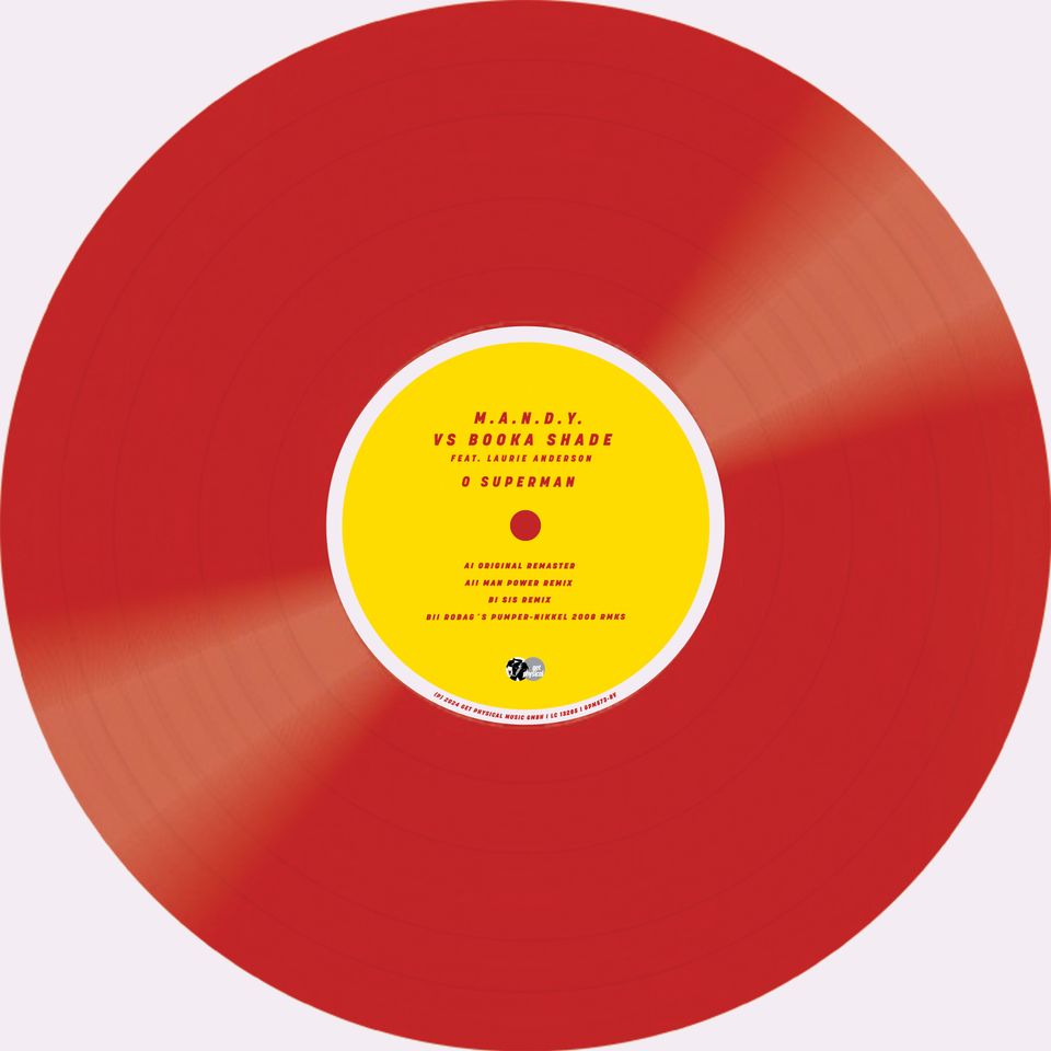M.A.N.D.Y . vs Booka Shade feat. Laurie Anderson - O Superman (Red Vinyl, Yellow Label, Ltd)