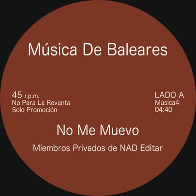 NAD - No Me Muevo/Era De La Razón (12") - SoundGround музикален магазин