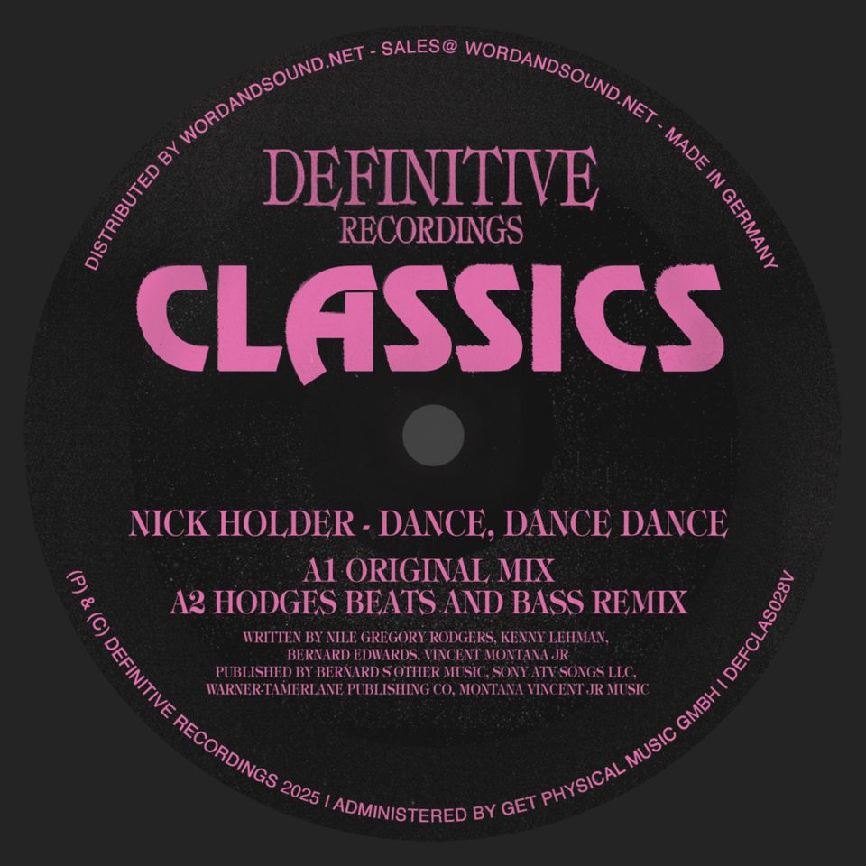 Nick Holder - Dance, Dance, Dance (Orig,Hodges,Trackheadz Rmxs)