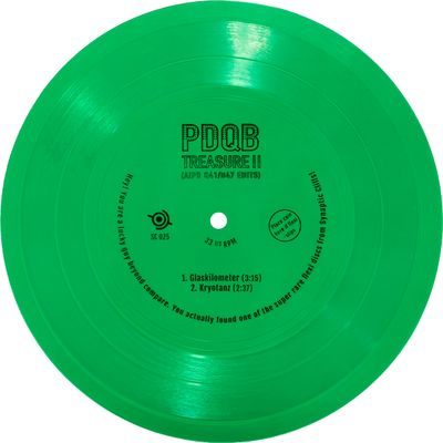 pdqb - Treasure II (Flexi Disc, green color) (7"Flexi Excl) - SoundGround музикален магазин