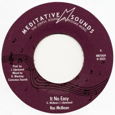 Ras McBean / Meditative Sounds - It No Easy (7" Vinyl) - SoundGround музикален магазин