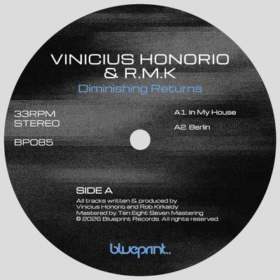Vinicius Honorio & R.M.K - Diminishing Returns EP (12" Vinyl) - SoundGround музикален магазин