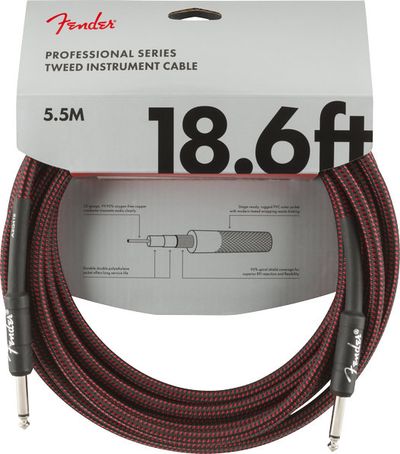 Fender PRO Red Tweed, 6.3mm/6.3mm, 5.5m - SoundGround музикален магазин