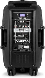 Vonyx SPJ-PA912 Активна тонколона 12", 500W, USB, Вградени микрофони, Батерия 6