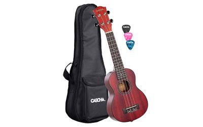 Сопрано укулеле Cascha HH 2263, Mahogany, Червено - SoundGround музикален магазин