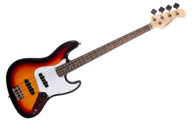 Електрическа бас китара Arrow Louisiana 4 Bass Sunburst Rosewood/White - SoundGround музикален магазин