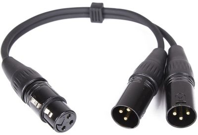 s.Cab Y099-03, XLR-M/2xXLR-F, 0.3m - SoundGround музикален магазин