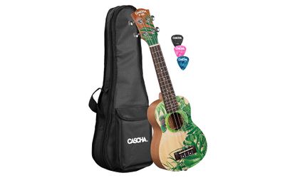 Сопрано укулеле Cascha HH 2602, Art Series, Leafy - SoundGround музикален магазин