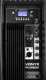 Vonyx SPJ-1500ABT MP3, Активна тонколона 15", 800W 6