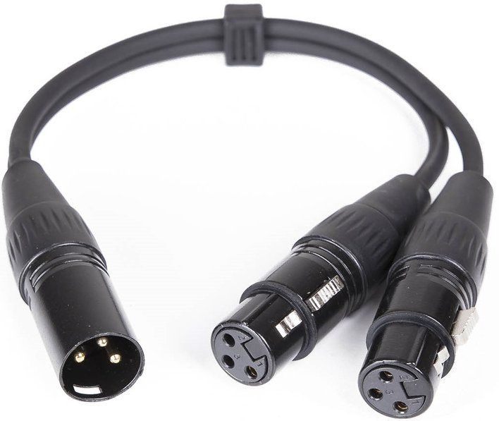 s.Cab Y100-03, XLR-F/2xXLR-M, 0.30m
