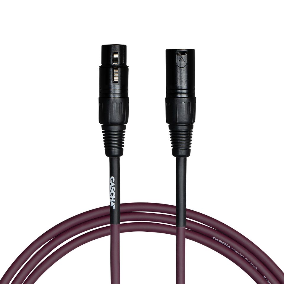 Кабел Cascha Standard Line CCS-M1PU2, Лилав, XLR/XLR, 2m