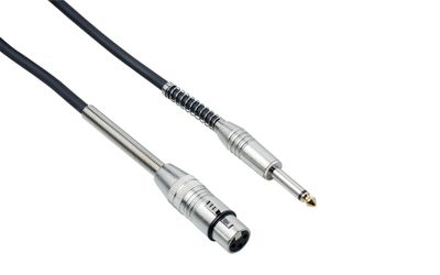 Кабел Bespeco IROMA600PBK, XLR/6.3mm, 6m - SoundGround музикален магазин