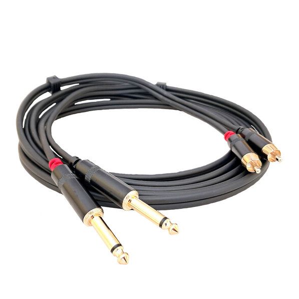 s.Cab PAC630-3, 2xRCA/2x6.3mm, 3m