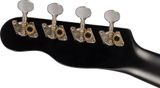 Fender Venice Soprano Uke, Walnut Fingerboard, Black 2