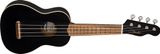 Fender Venice Soprano Uke, Walnut Fingerboard, Black 4