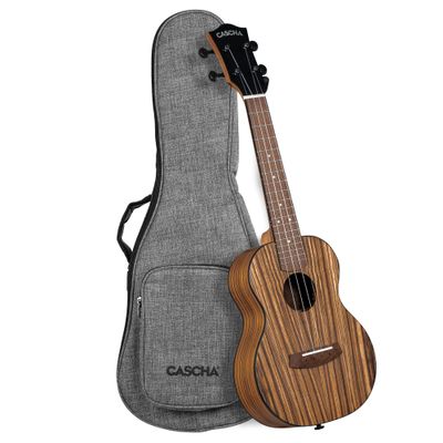 Концертно укулеле Cascha Zebra Wood CUCZW1 - SoundGround музикален магазин