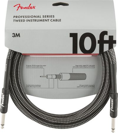 Fender PRO Gray Tweed, 6.3mm/6.3mm, 3m - SoundGround музикален магазин