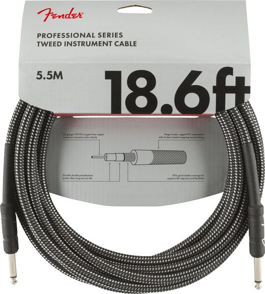 Fender PRO Gray Tweed, 6.3mm/6.3mm, 5.5m