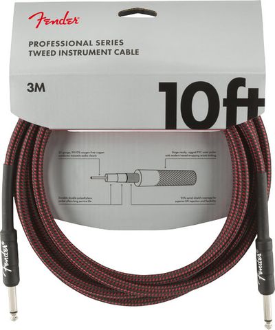 Fender PRO Red Tweed, 6.3mm/6.3mm, 3m - SoundGround музикален магазин