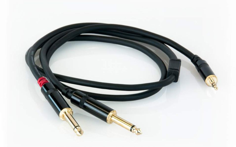 s.Cab PAC381, 2x6.3mm/3.5mm, 1m