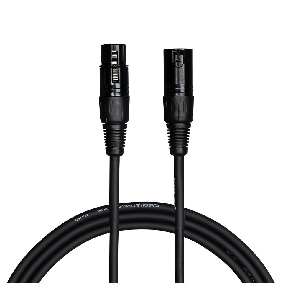 Кабел Cascha Standard Line CCS-M1BK2, Черен, XLR/XLR, 2m